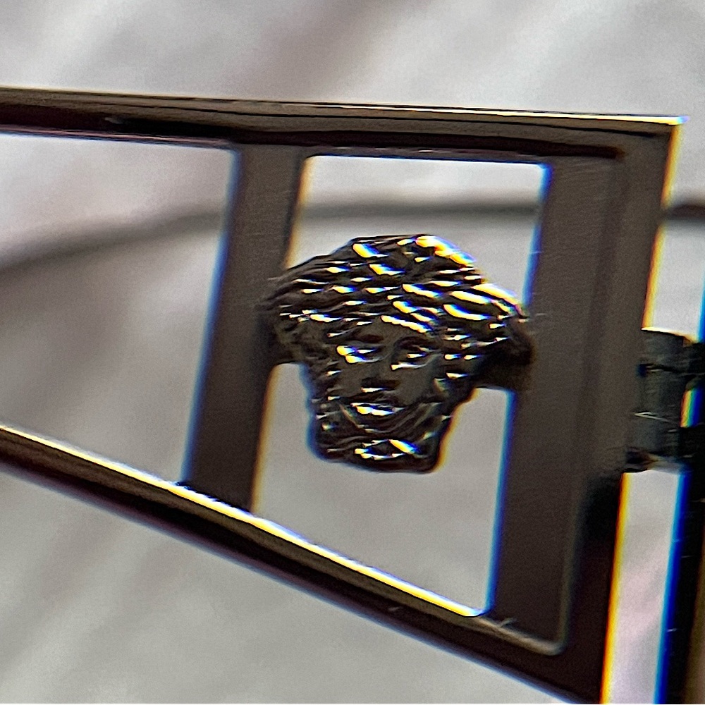 Versace Medusa Wire Frame Rectangular Eyeglass Fr… - image 8